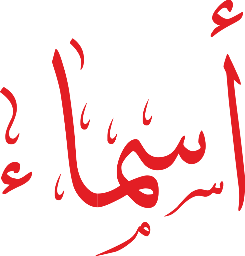 صورة تعبر عن اسم أسماء ومعناه وصفات حاملة الاسم