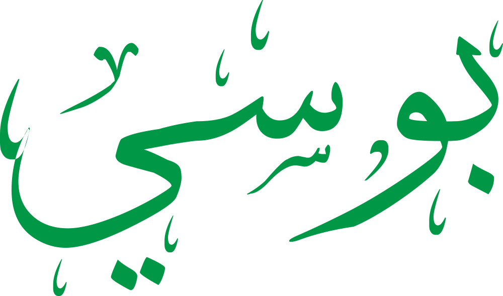 اسم بوسي مكتوب بشكل مزخرف وأنيق