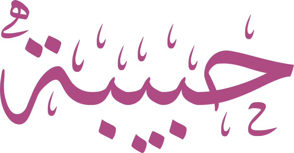 اسم حبيبة مكتوب بشكل مزخرف وأنيق