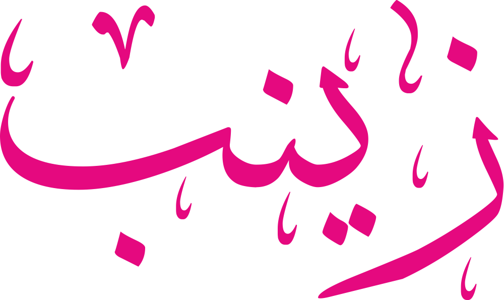 اسم زينب مكتوب بشكل مزخرف وجميل